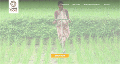 Desktop Screenshot of lotusfoods.com